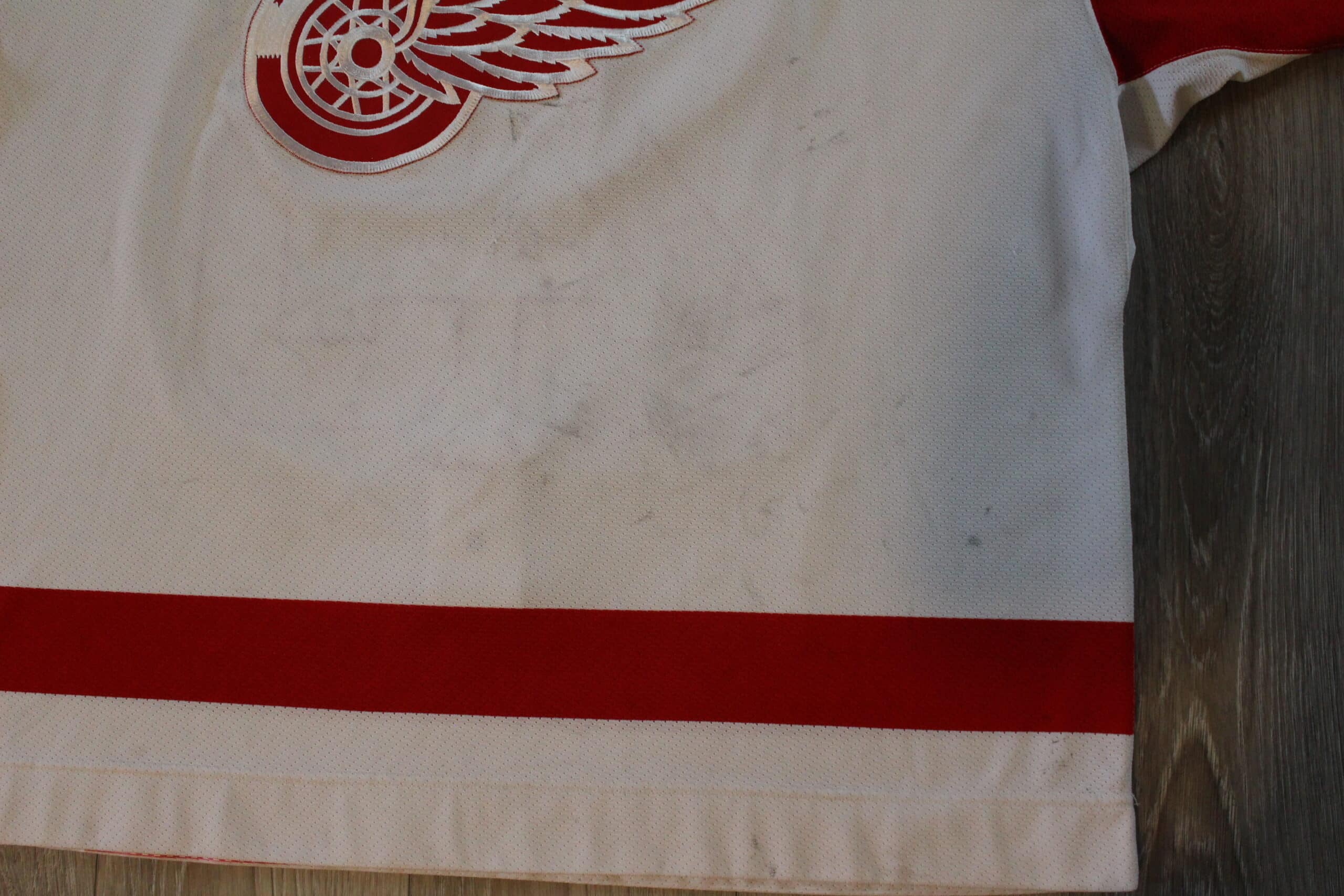 Darren McCarty 2001-02 Detroit Red Wings White Playoff Game Worn Jersey -  Stanley Cup Finals, Matched 