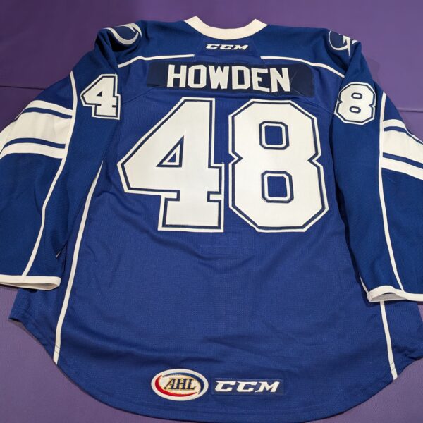 Brett Howden Syracuse Crunch Blue Game Issued